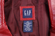 Women's Vintage GAP Red Leather Jacket