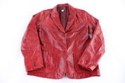 Women's Vintage GAP Red Leather Jacket