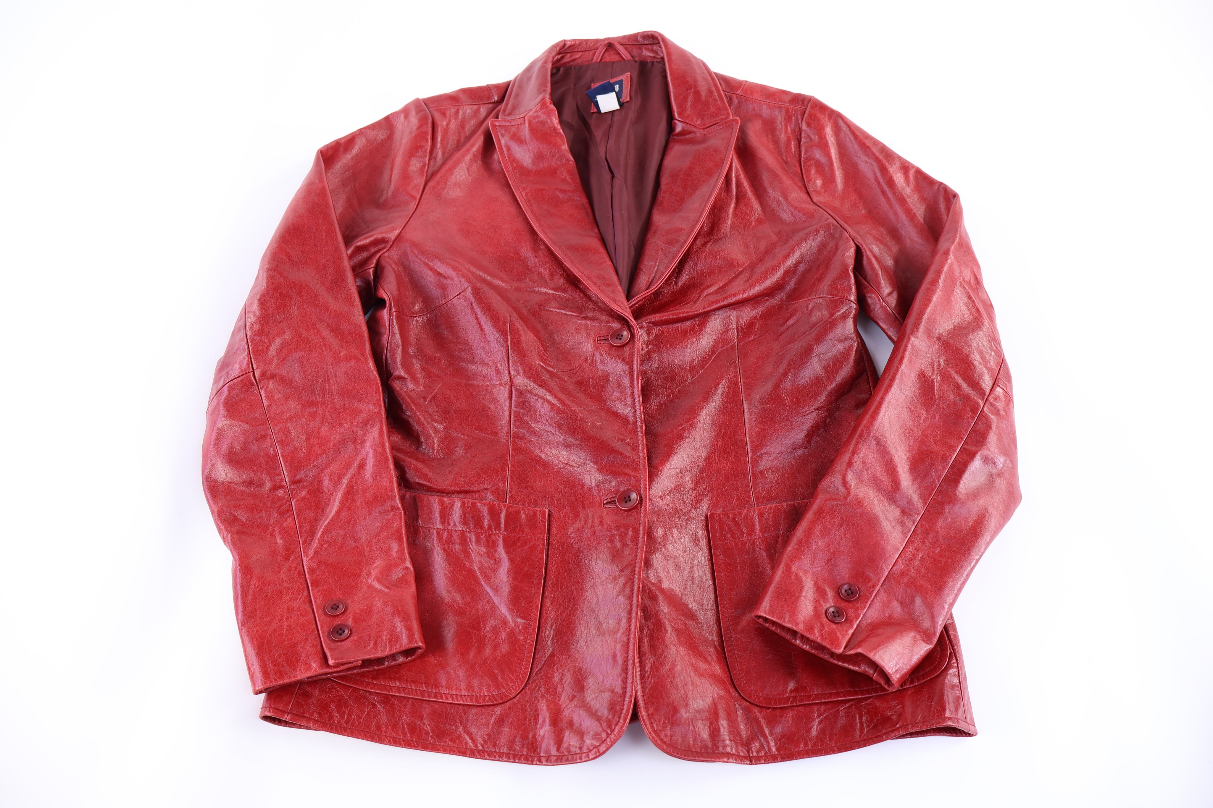 Women's Vintage GAP Red Leather Jacket