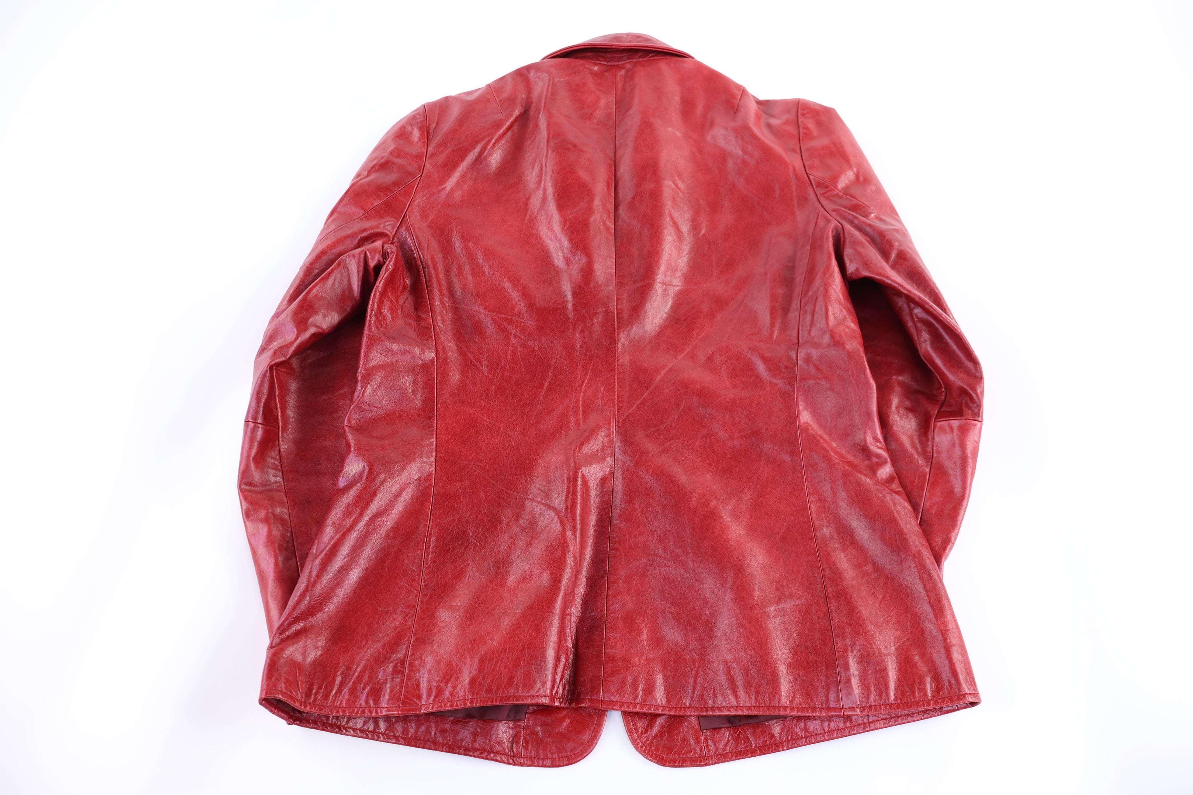 Women's Vintage GAP Red Leather Jacket