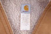 Carhartt Logo Patch Tan Full Zip Vest