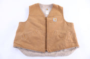 Carhartt Logo Patch Tan Full Zip Vest
