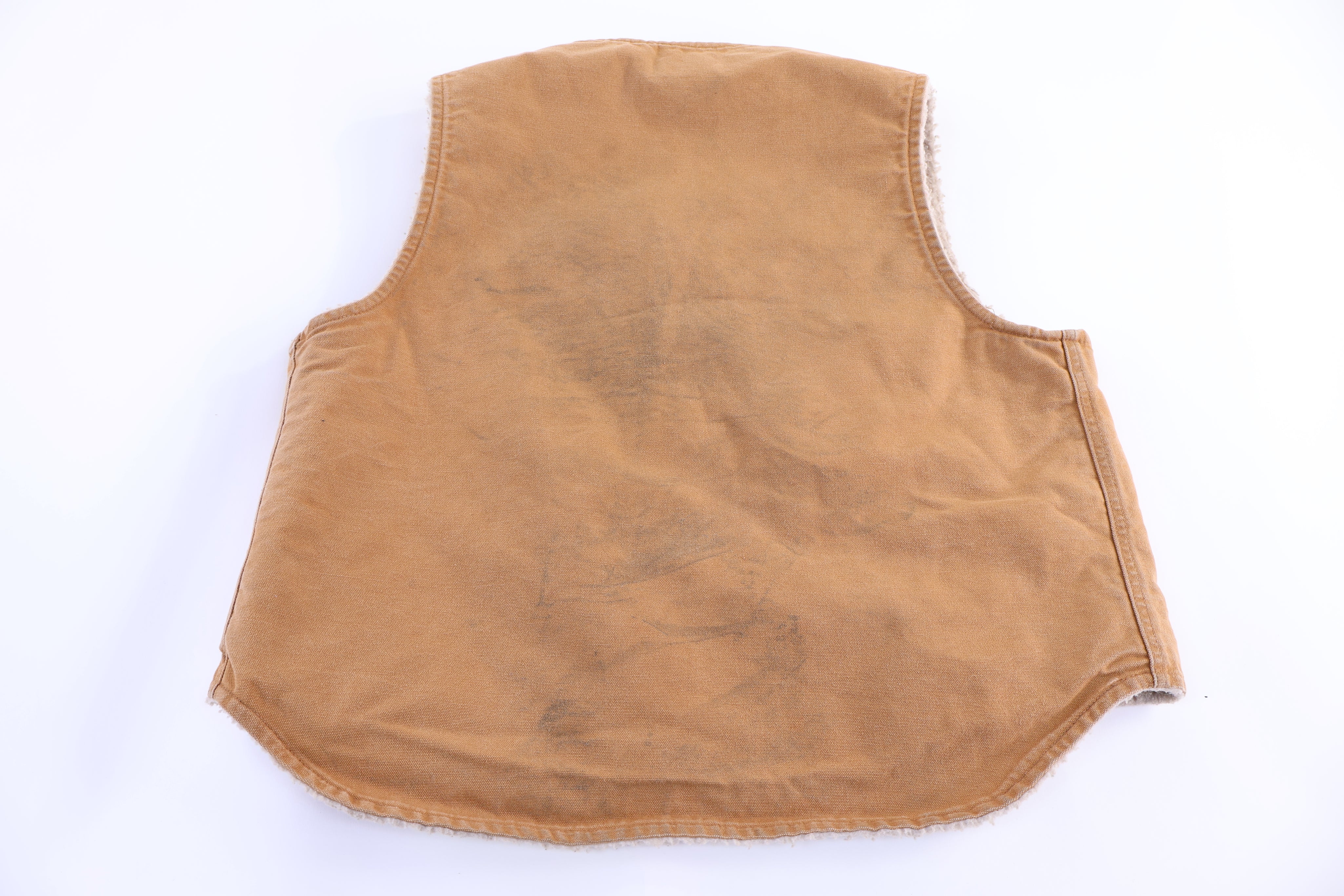 Carhartt Logo Patch Tan Full Zip Vest