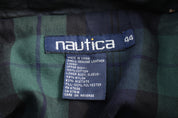 Vintage Nautica Full Zip Black Leather Jacket