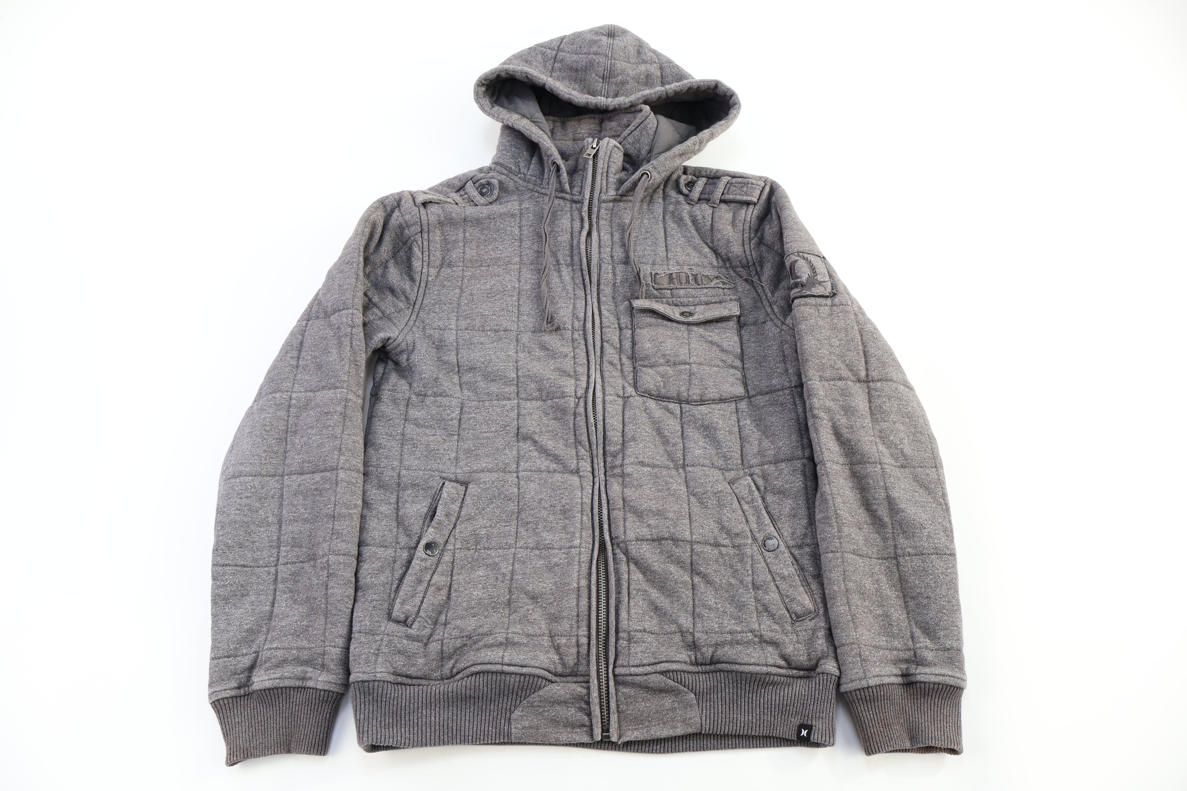 Hurley Grey Full Zip Hooded Jacket