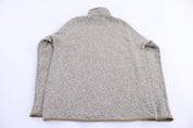 Patagonia Logo Patch Tan Quarter Zip Pullover