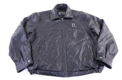 Vintage Partners Club Black Full Zip Leather Jacket