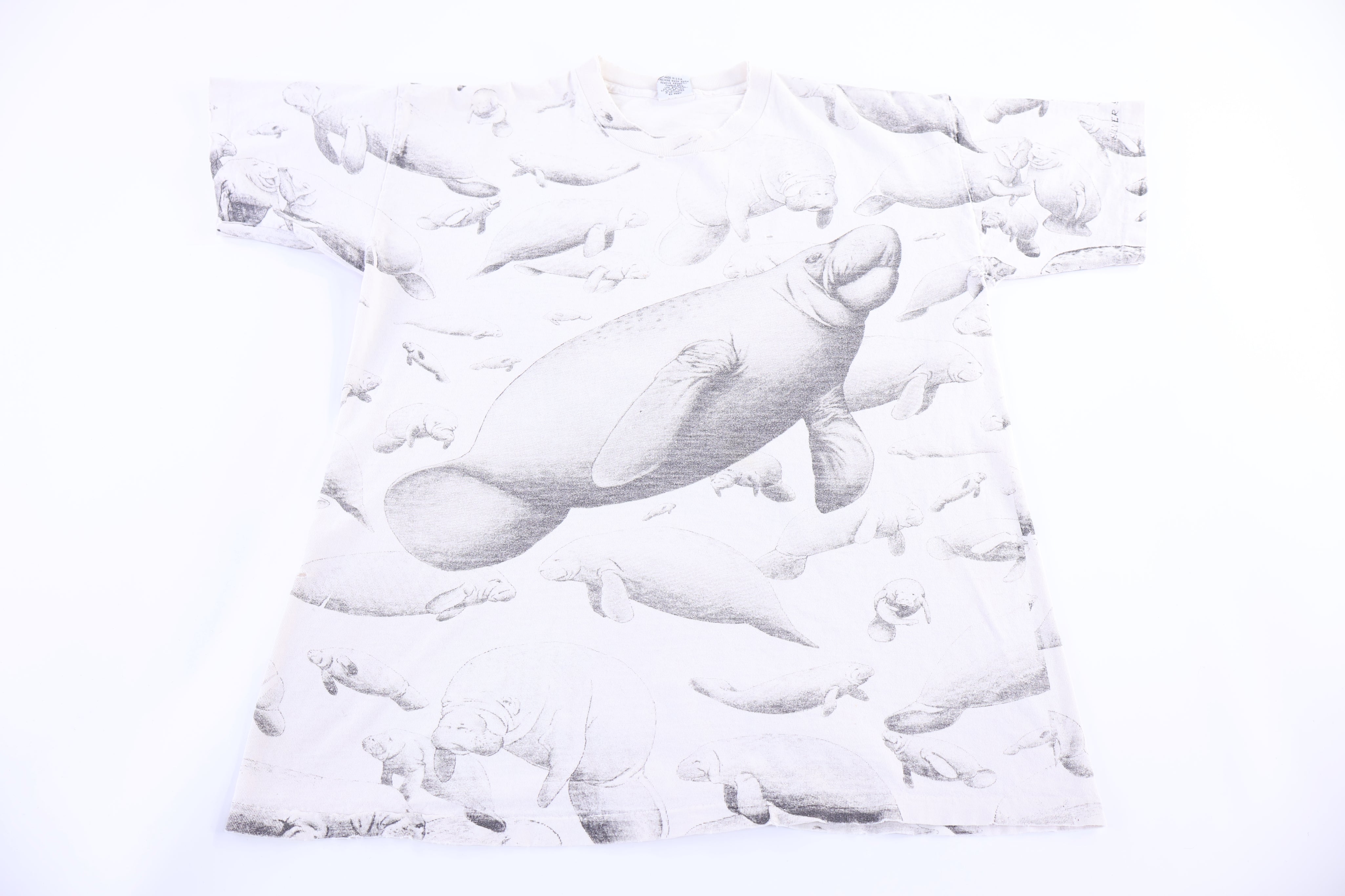 90's Walrus All Over Graphic T-shirt