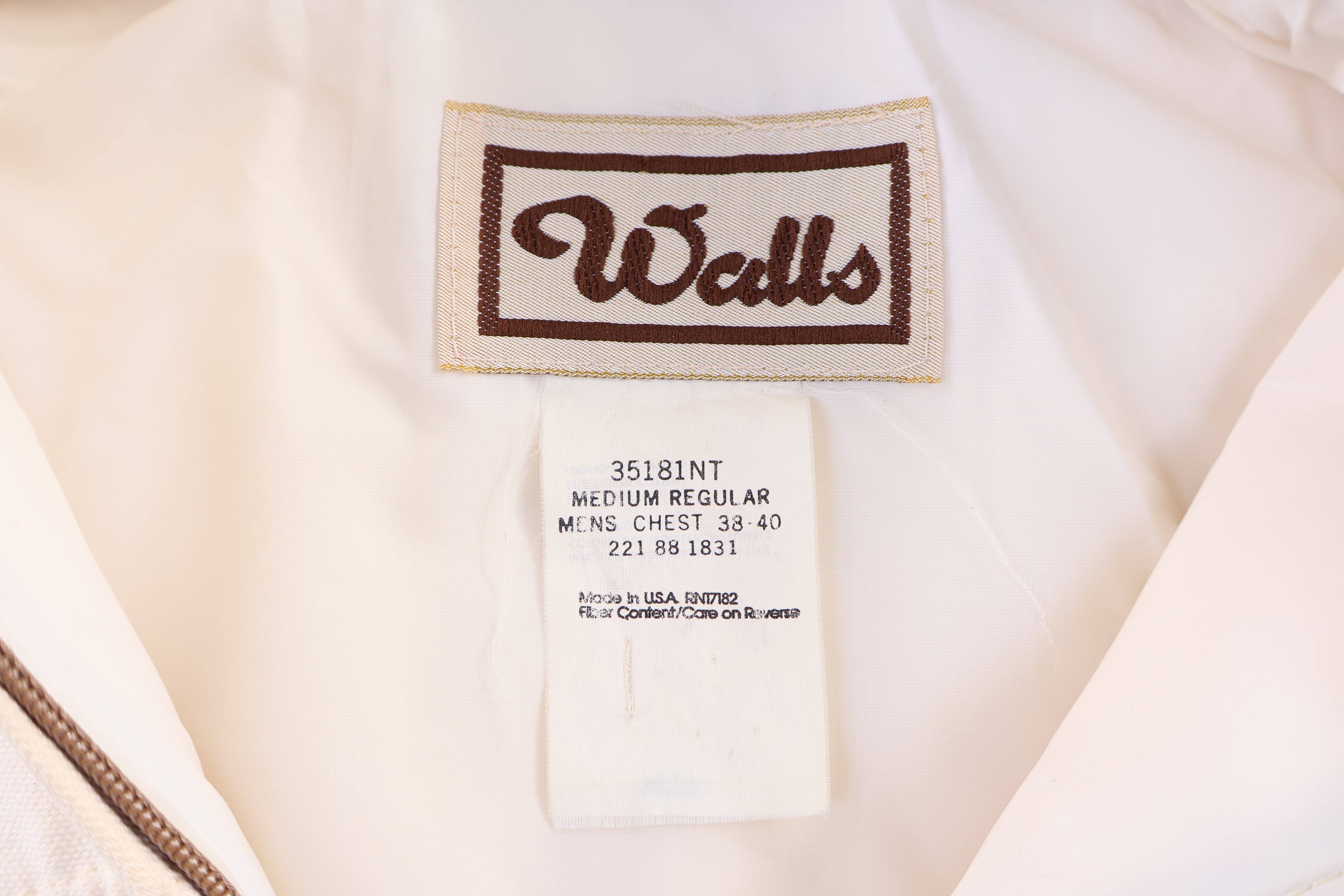 90's Walls Full Zip Cream Jacket
