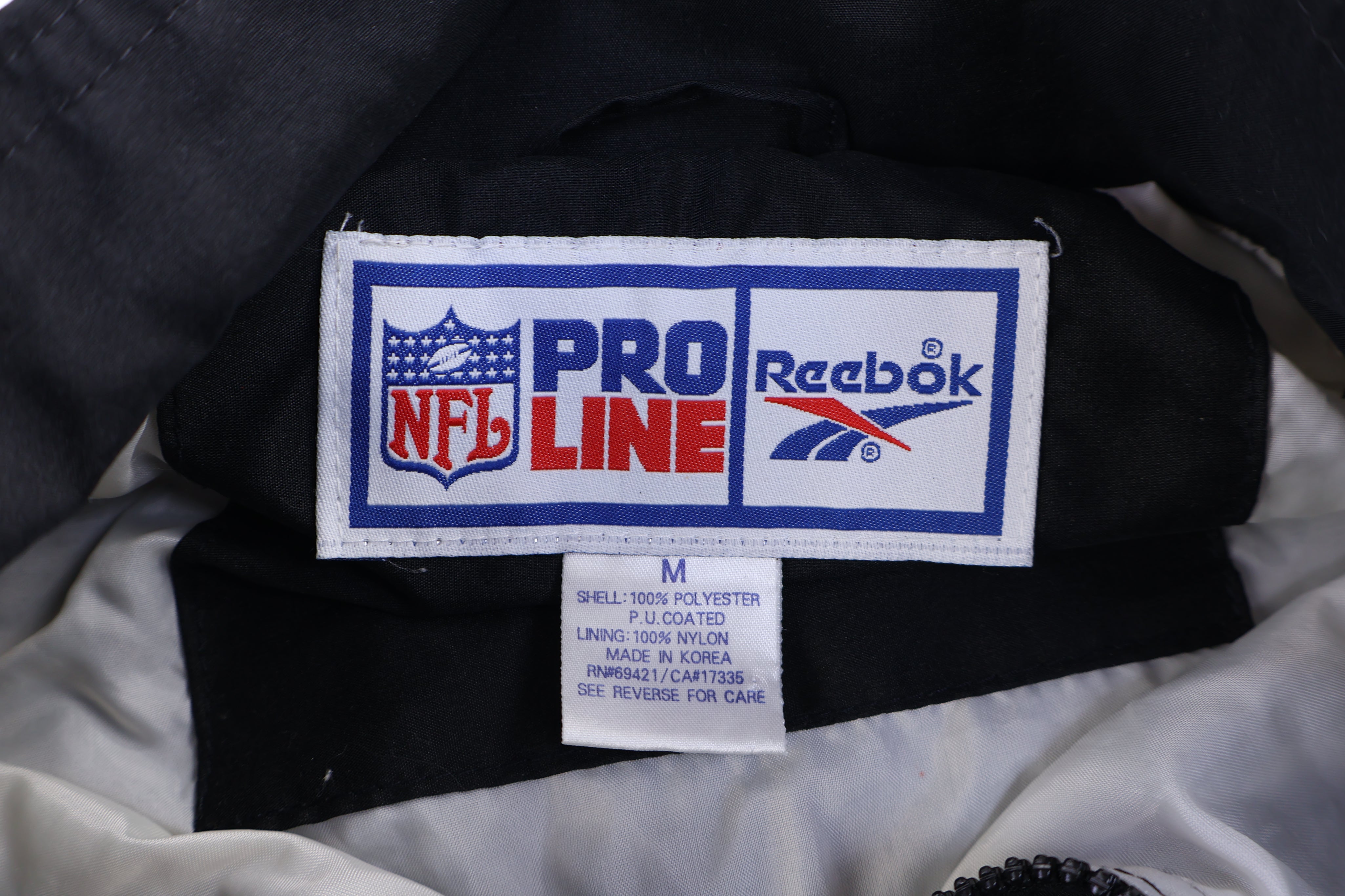 Vintage Reebok New Orleans Saints Full Zip Windbreaker Jacket
