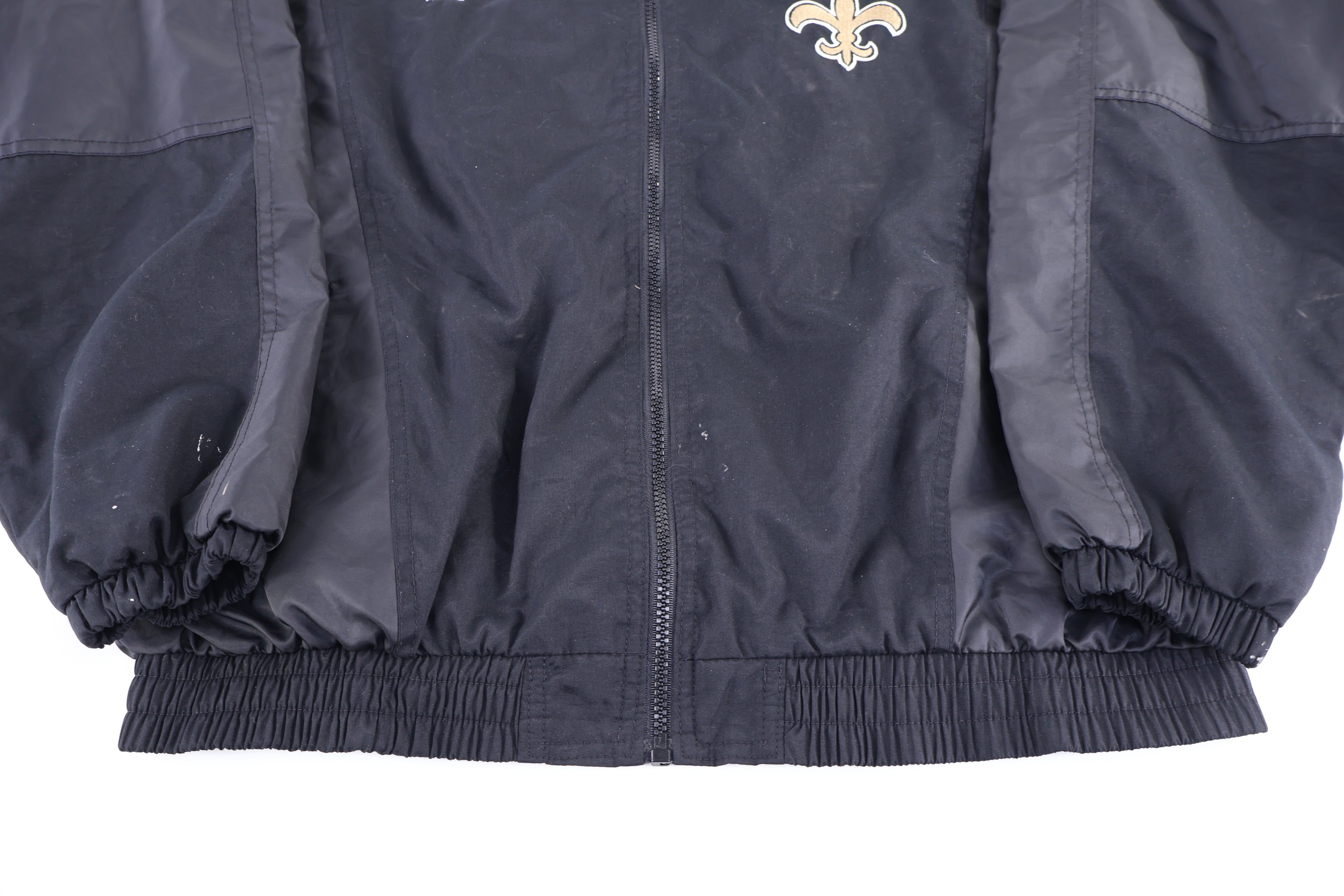Vintage Reebok New Orleans Saints Full Zip Windbreaker Jacket