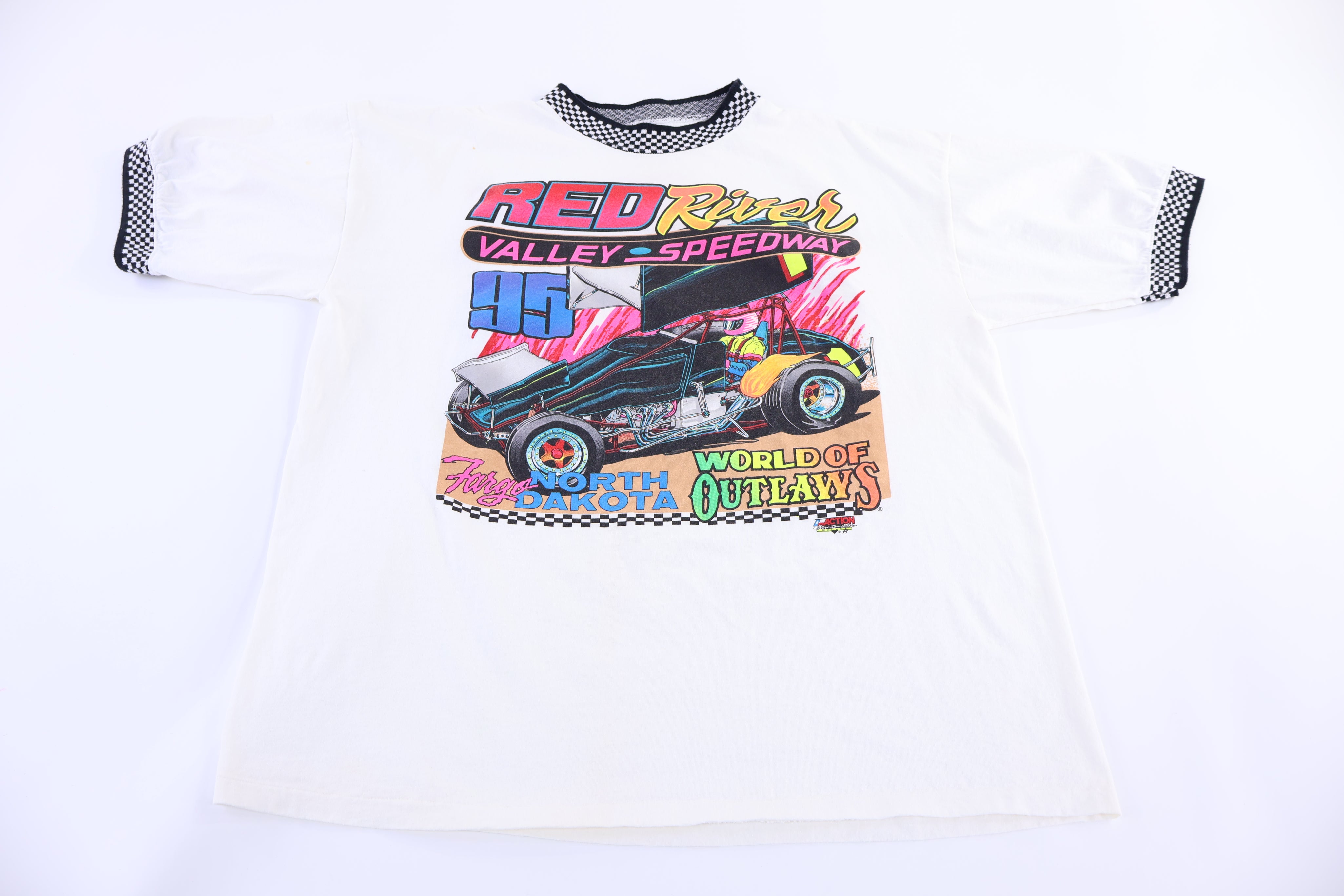 1995 World Of Outlaws Racing Graphic T-shirt