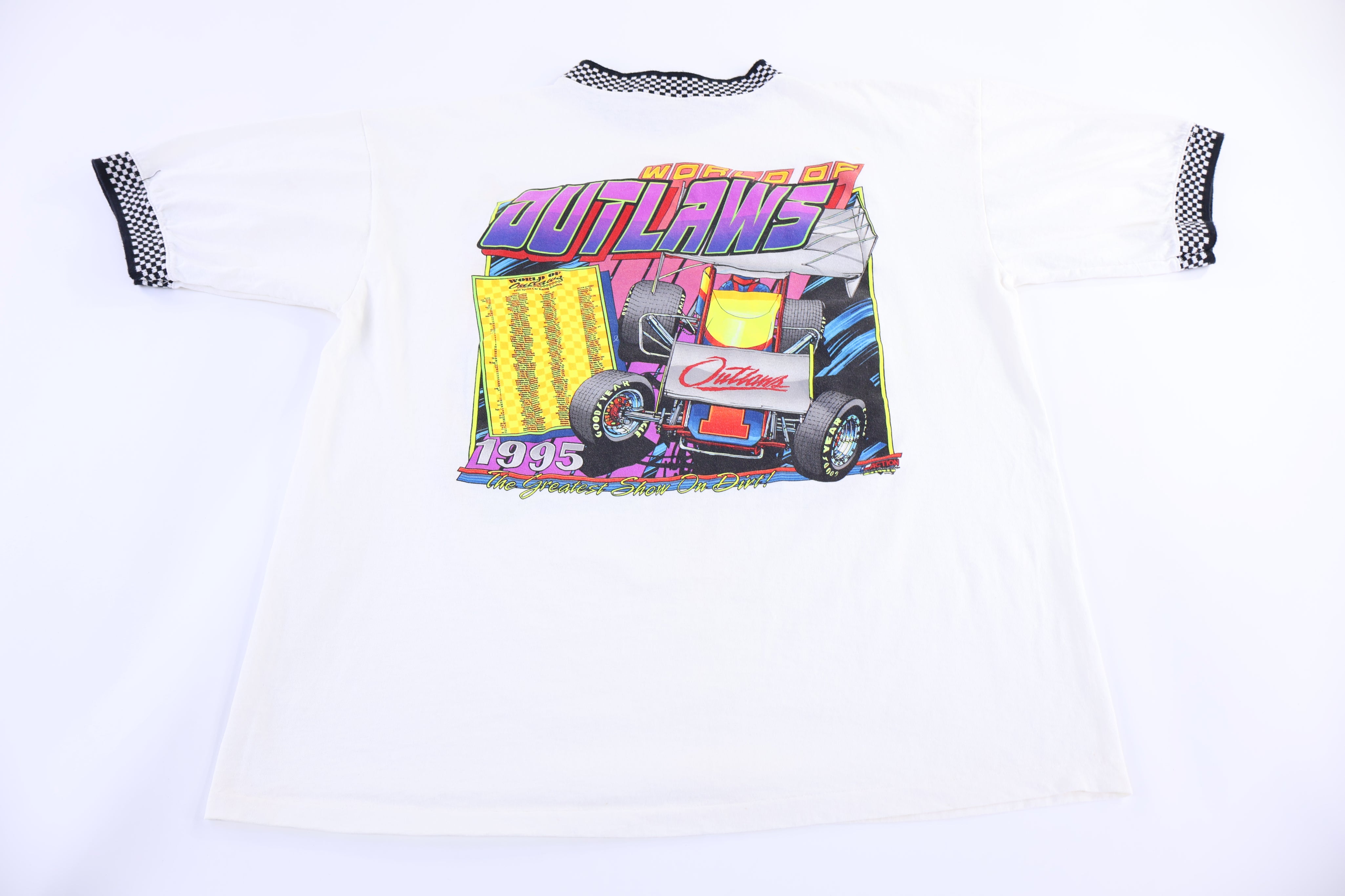 1995 World Of Outlaws Racing Graphic T-shirt