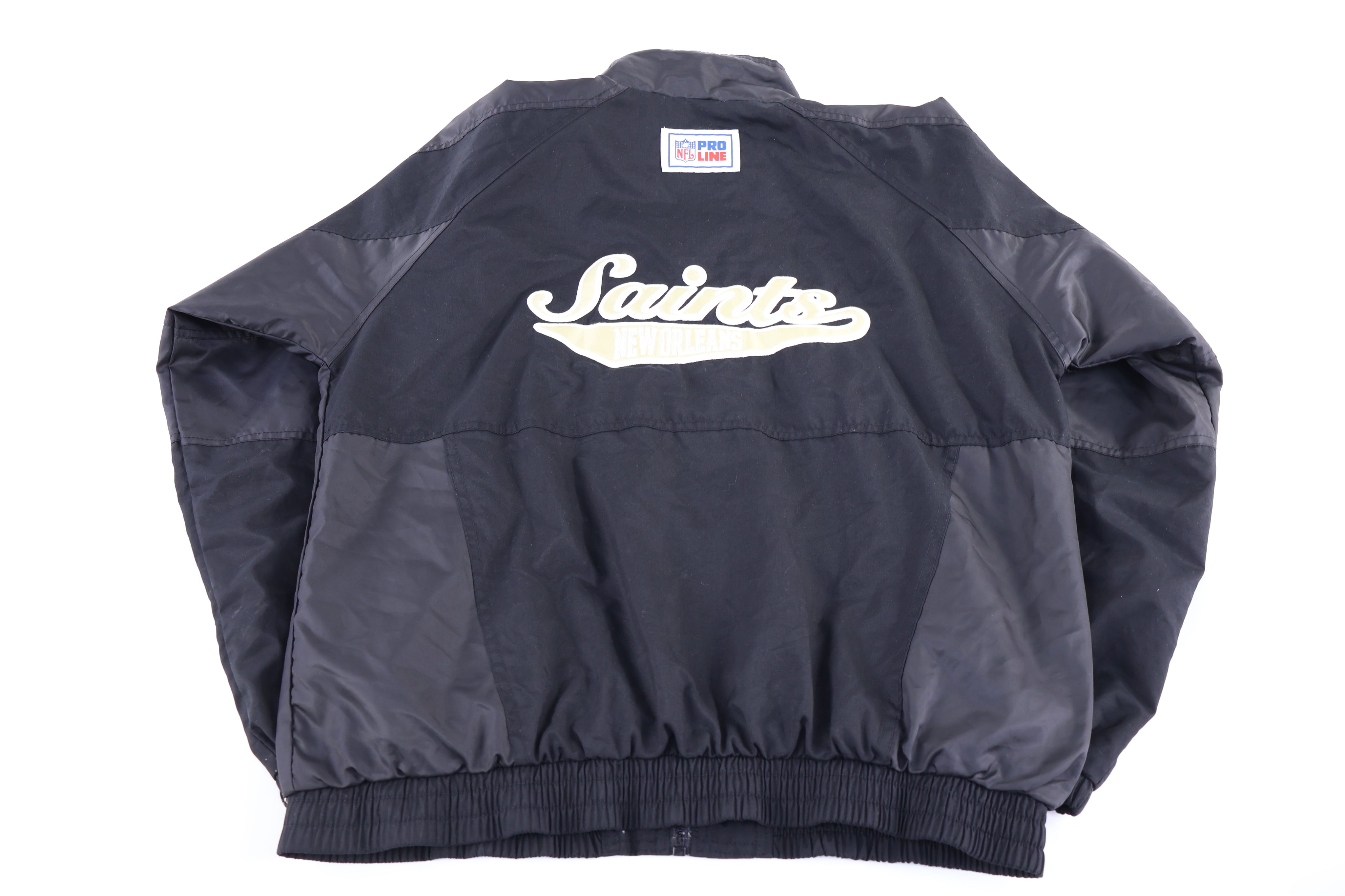 Vintage Reebok New Orleans Saints Full Zip Windbreaker Jacket