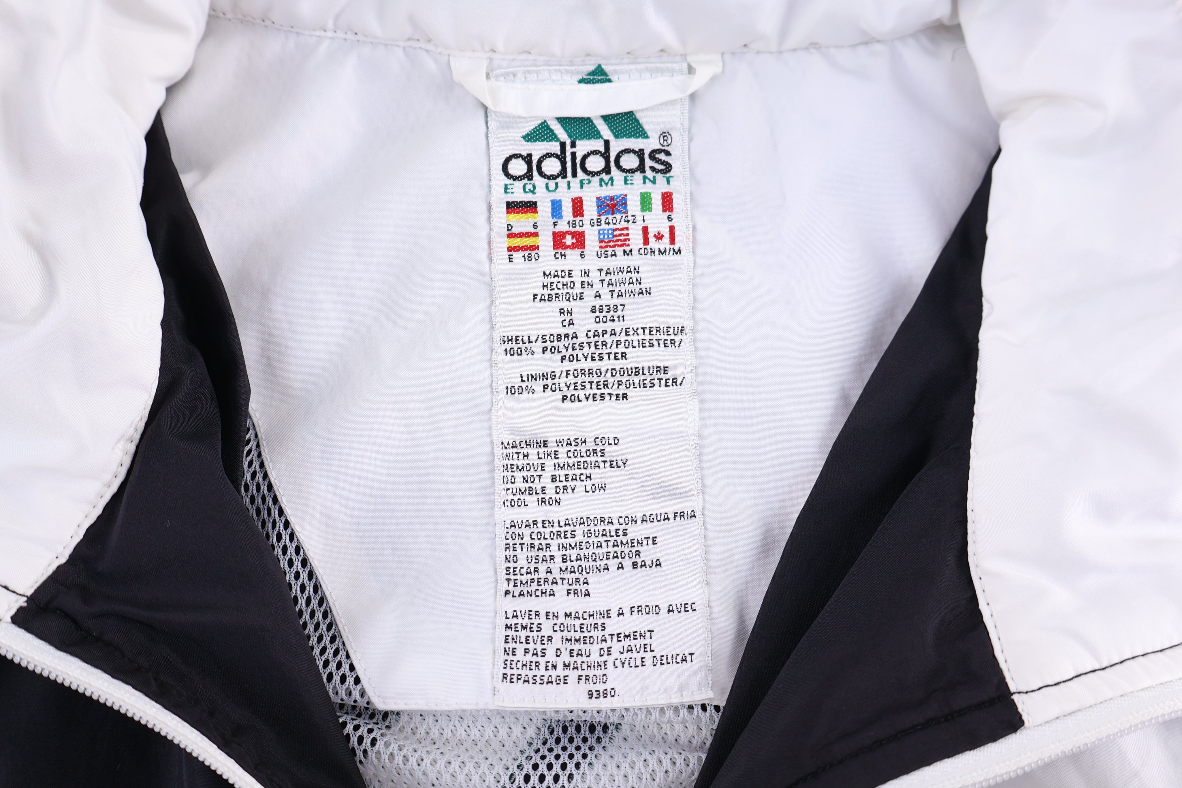 90's Adidas Embroidered Logo Full Zip Jacket
