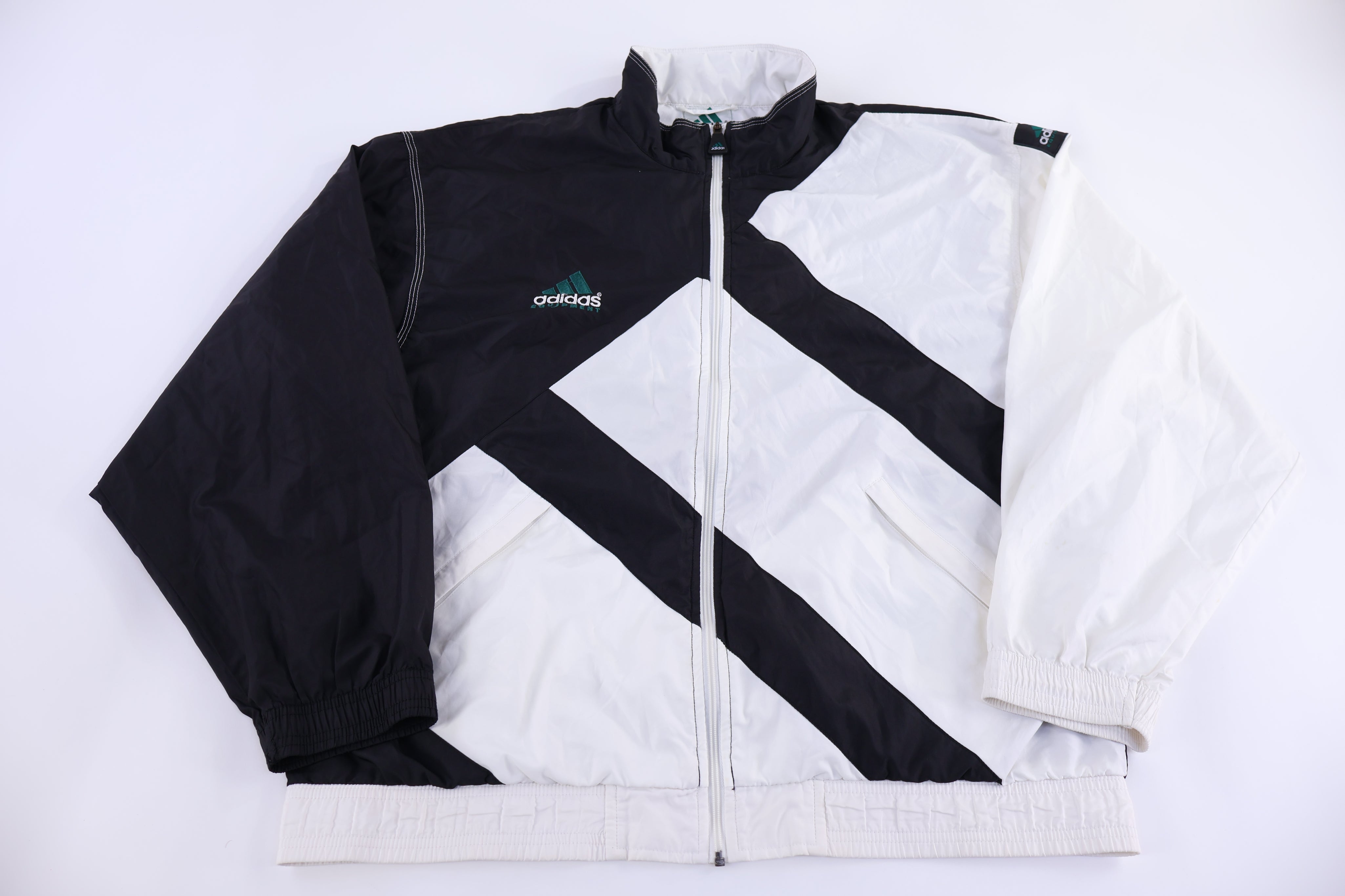 90's Adidas Embroidered Logo Full Zip Jacket