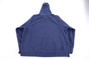 Vintage Nike Embroidered Logo Blue Pullover Hoodie