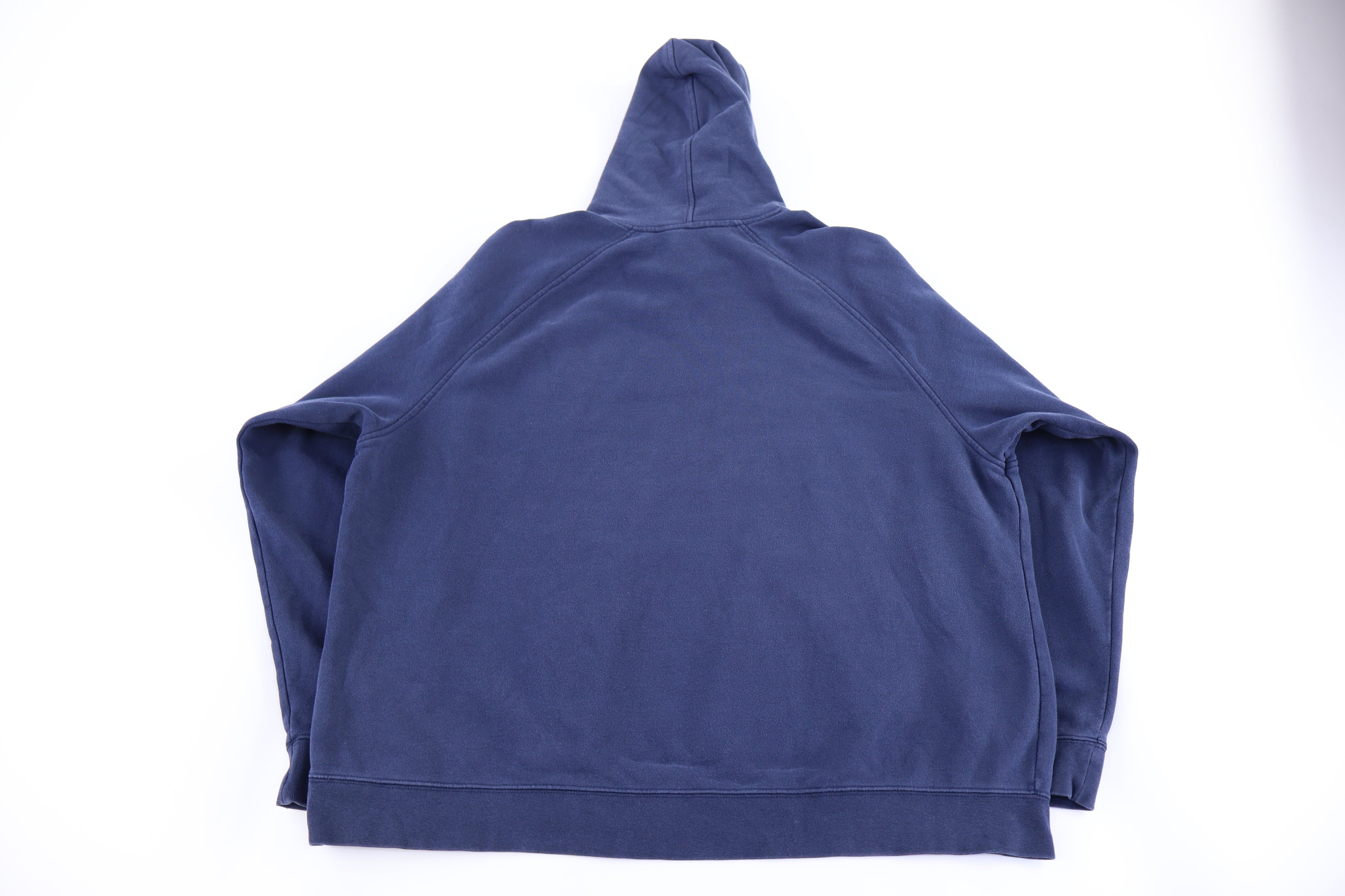 Vintage Nike Embroidered Logo Blue Pullover Hoodie