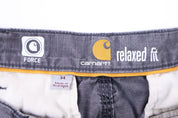 Carhartt Logo Patch Grey Cargo Shorts