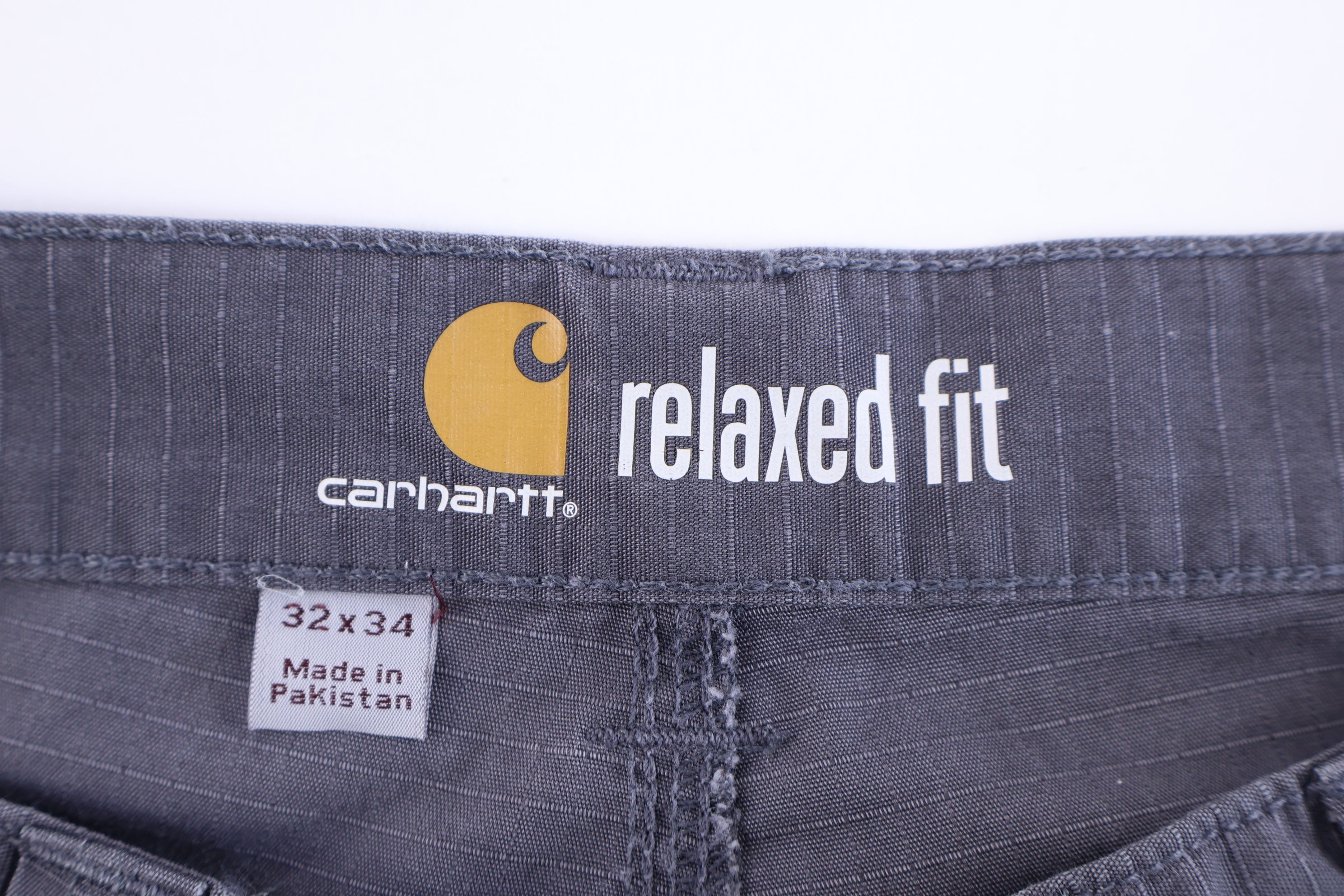 Carhartt Logo Patch Grey Relaxed Fit Pants