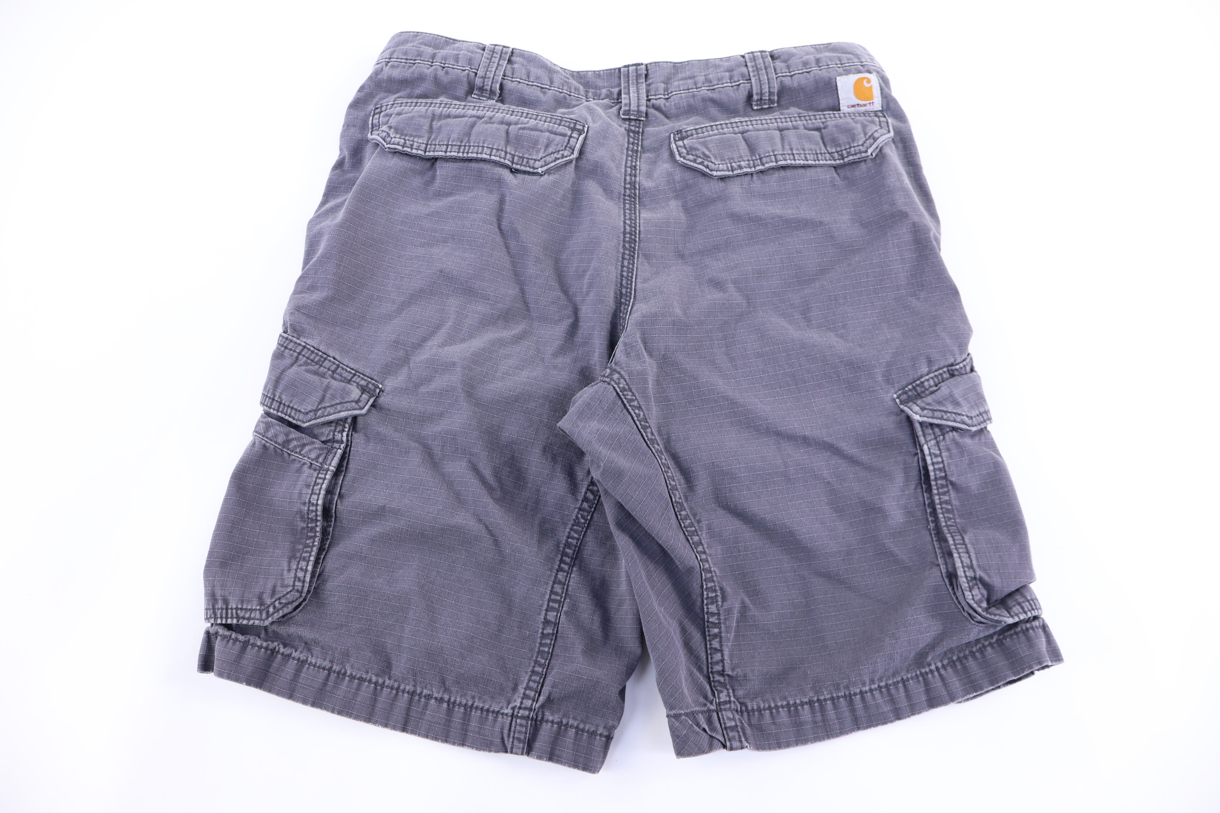Carhartt Logo Patch Grey Cargo Shorts