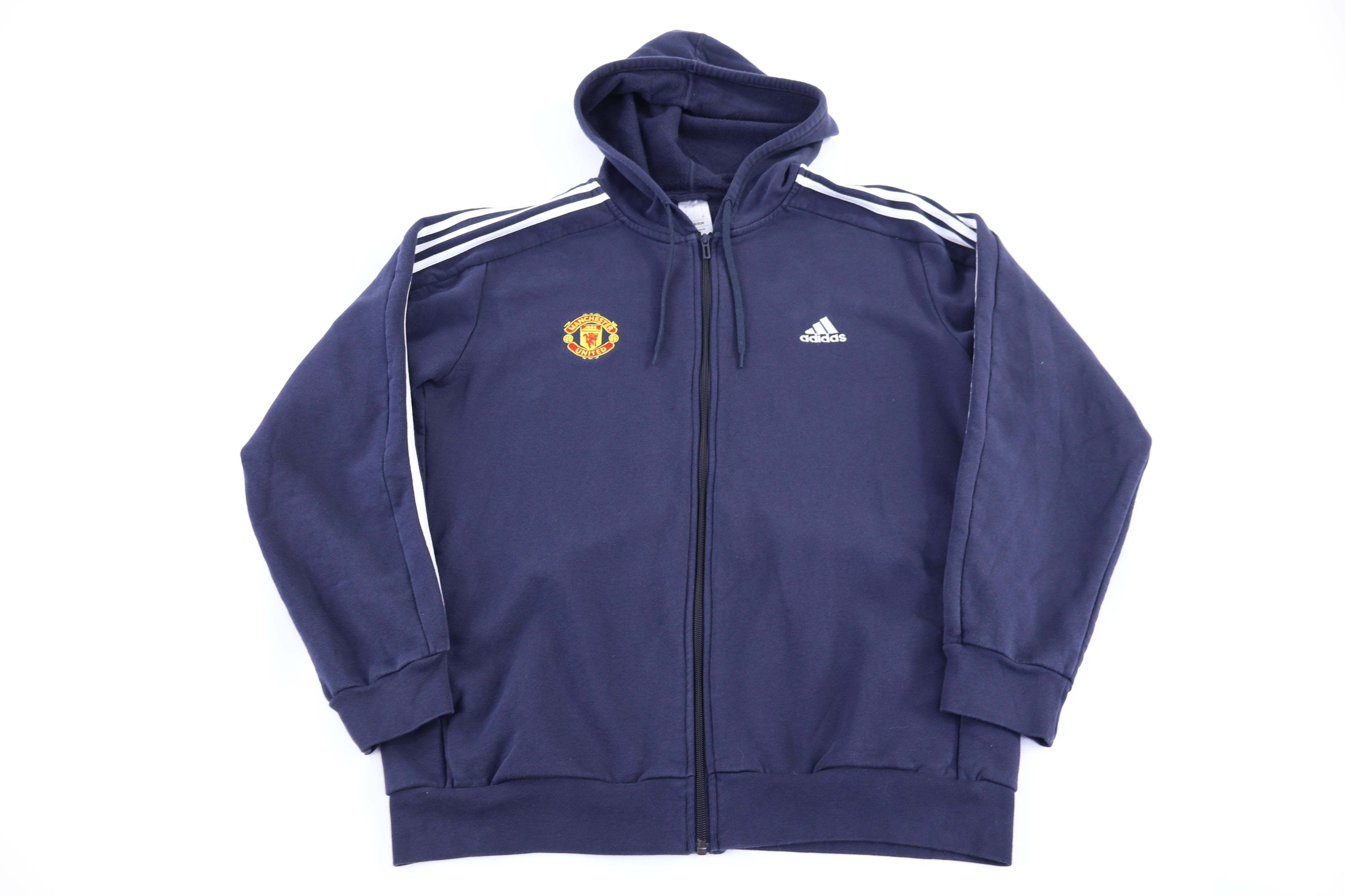 Adidas Manchester United Blue Full Zip Hoodie