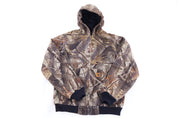 Youth Carhartt Logo Patch Camo Full Zip Jacket