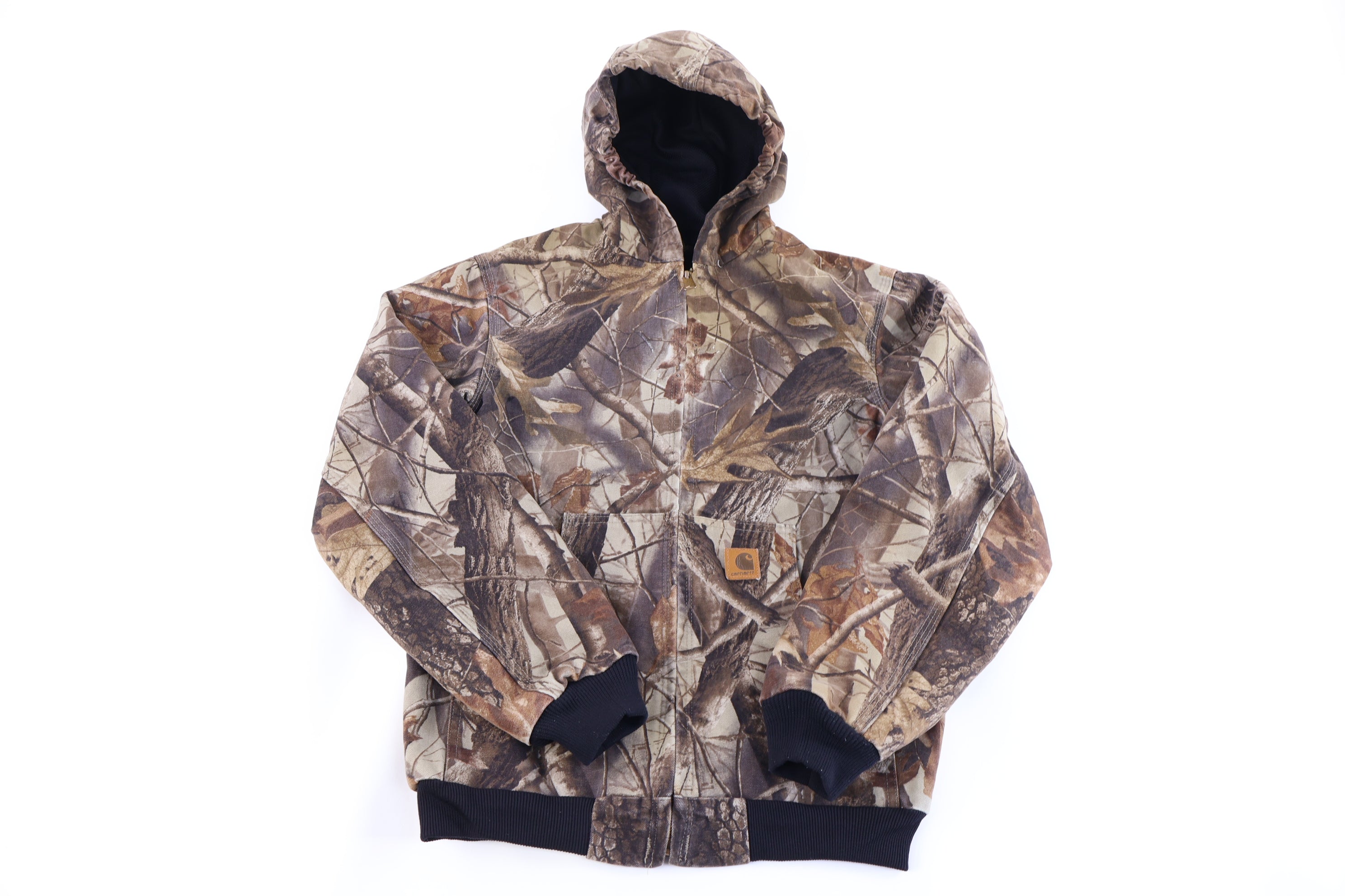 Youth Carhartt Logo Patch Camo Full Zip Jacket