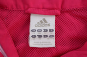 Women's Adidas Embroidered Logo Pink Windbreaker Jacket