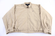 Polo by Ralph Lauren Embroidered Logo Tan Full Zip Jacket