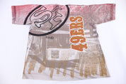 90's San Francisco 49ers Football All Over Graphic T-shirt