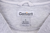 Carhartt Logo Patch Grey Quarter Zip Sweatshirt