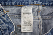 Carhartt Logo Patch Light Wash Denim Jeans