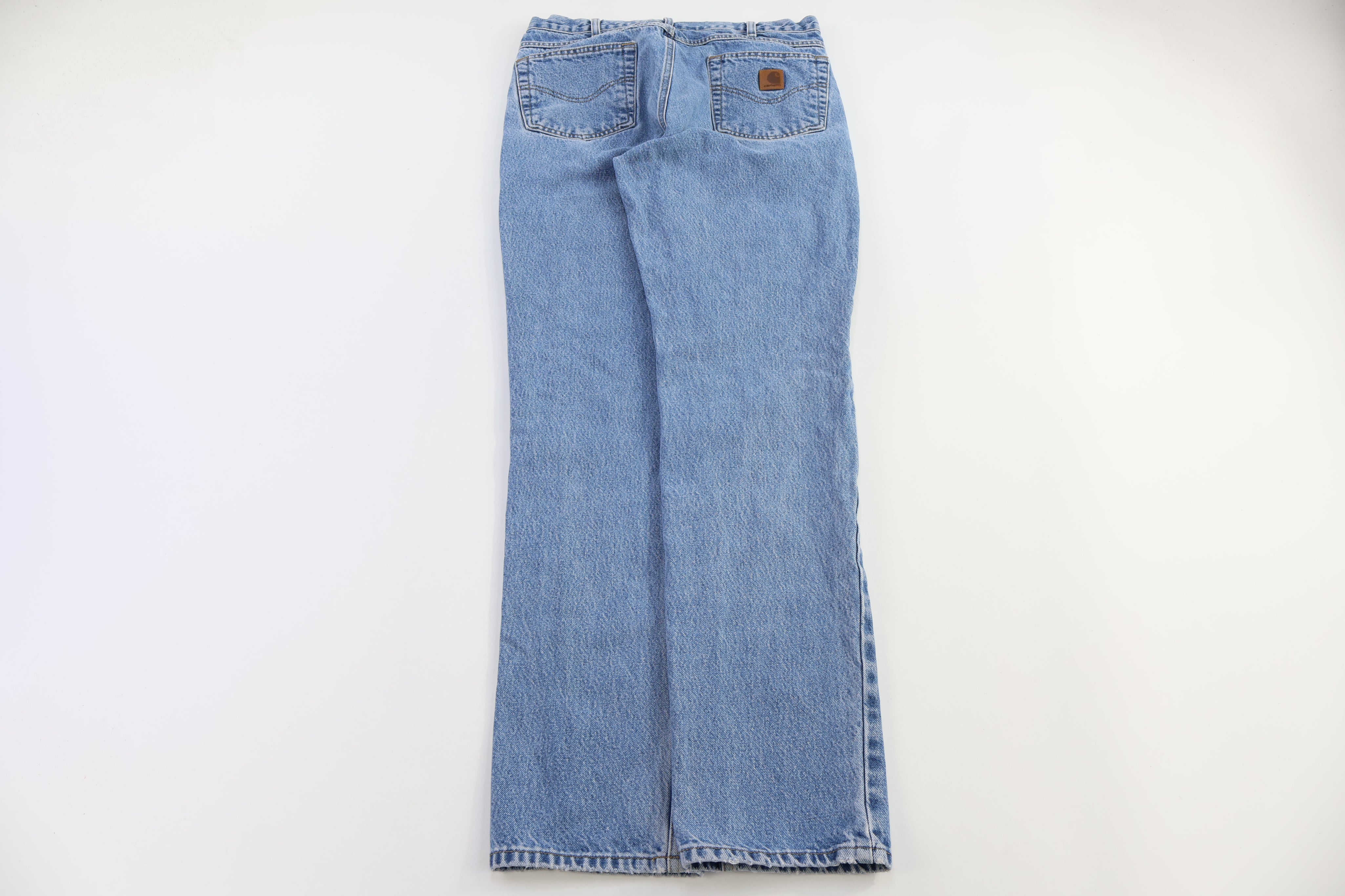 Carhartt Logo Patch Light Wash Denim Jeans