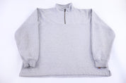 Carhartt Logo Patch Grey Quarter Zip Sweatshirt