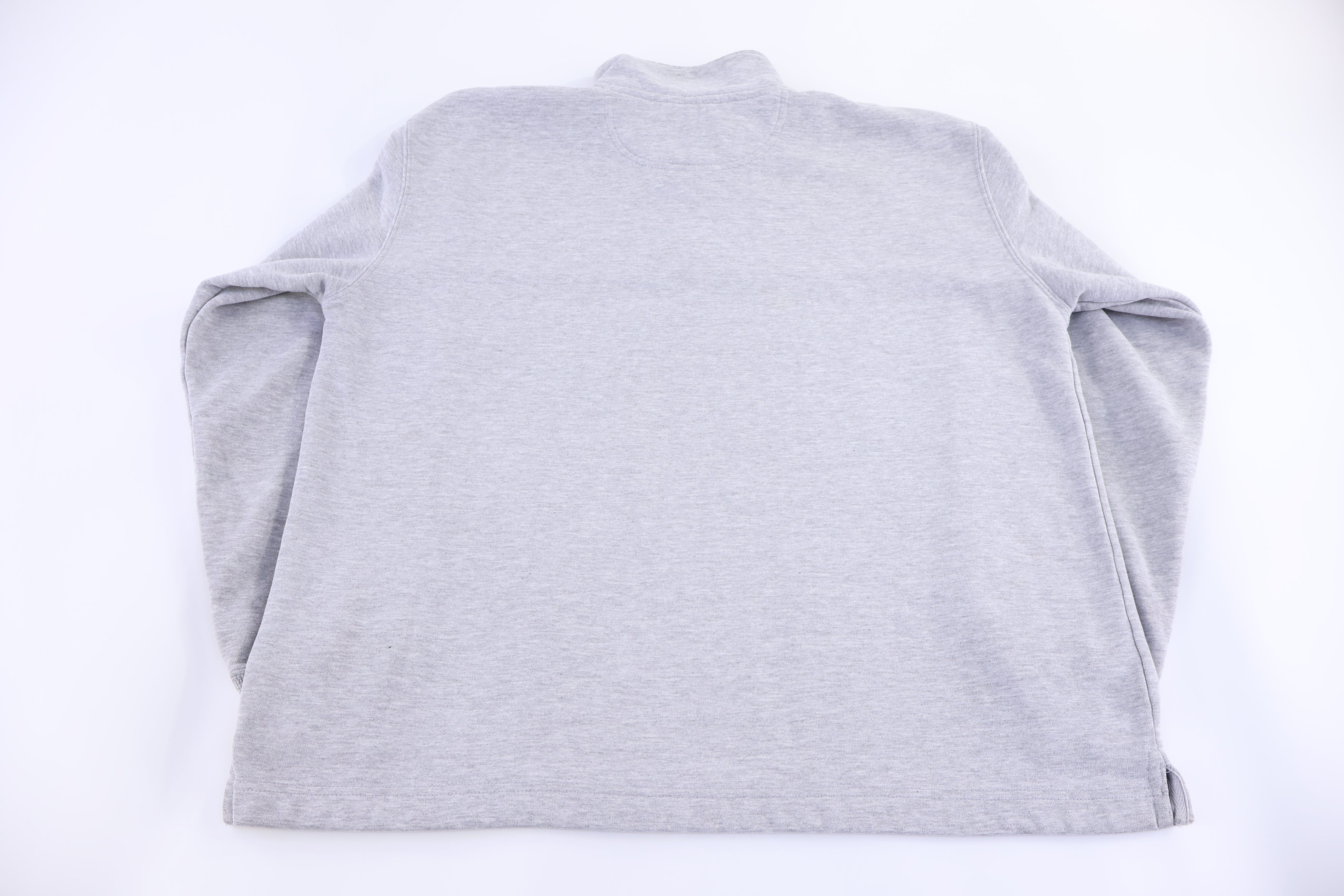 Carhartt Logo Patch Grey Quarter Zip Sweatshirt