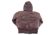 Women's Southpole Brown Full Zip Puffer Jacket