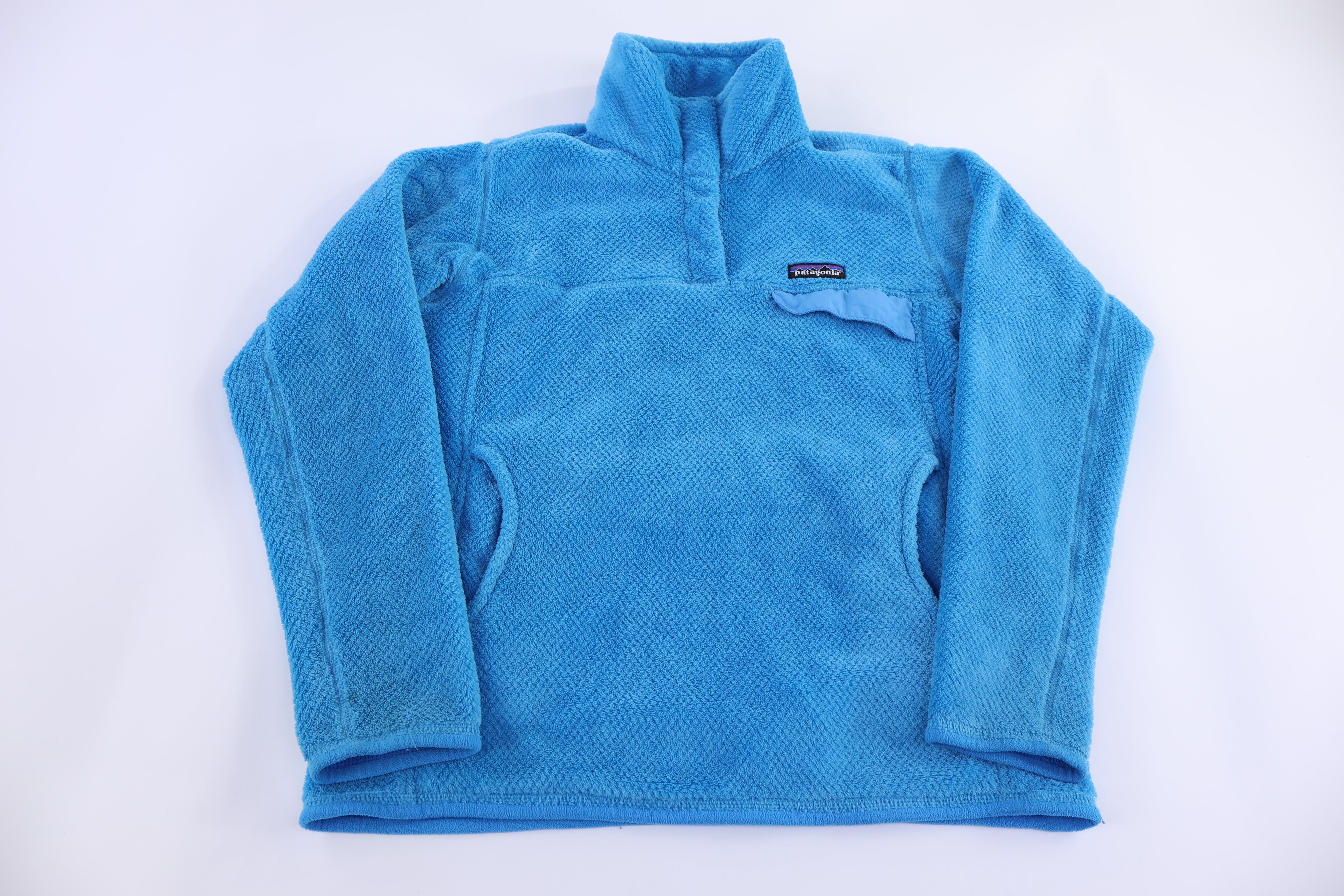 Patagonia Logo Patch Blue Pullover Sweater