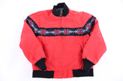90's David James Aztec Pattern Full Zip Jacket