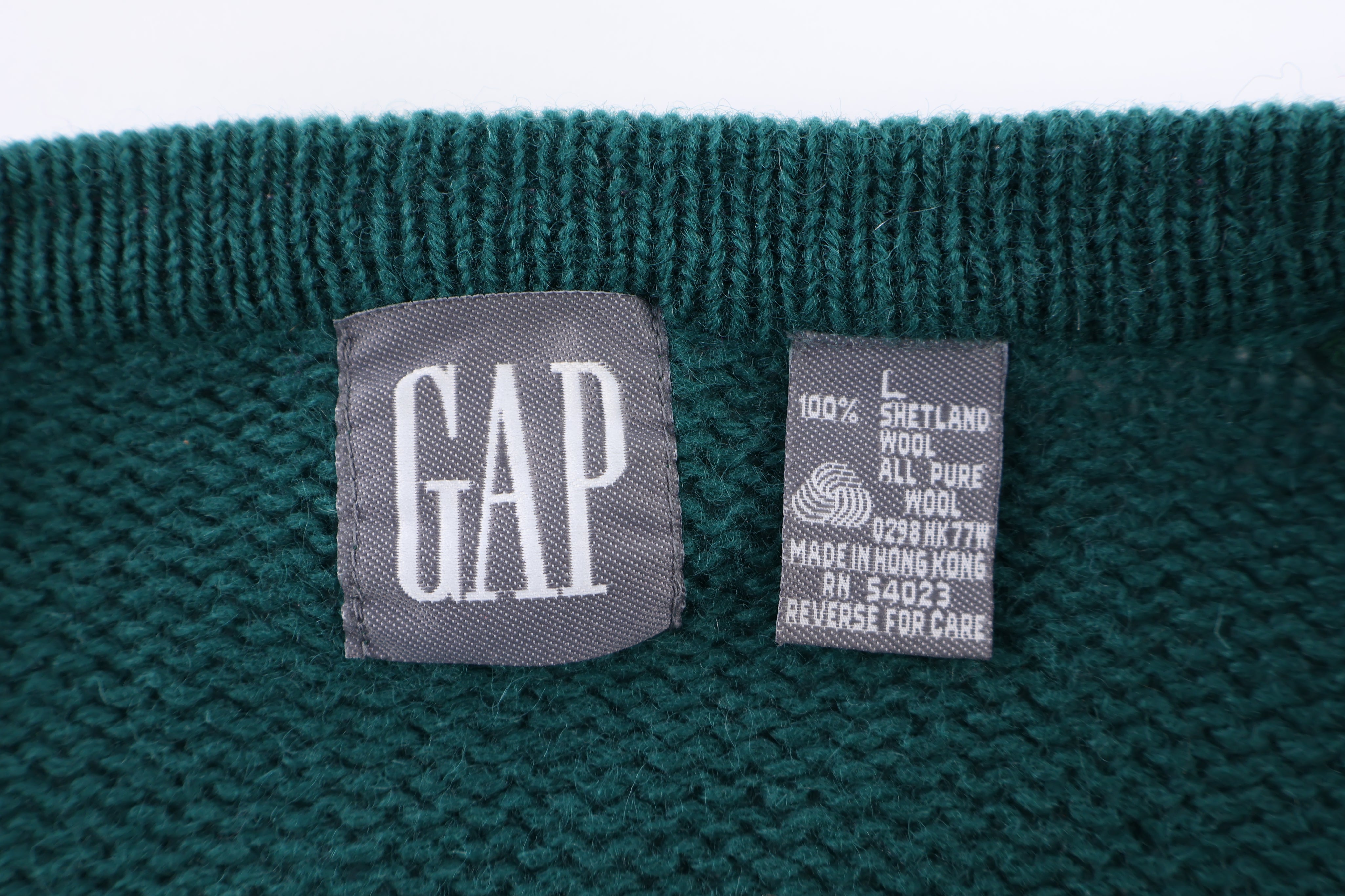 90's GAP Green Knit Cardigan Sweater