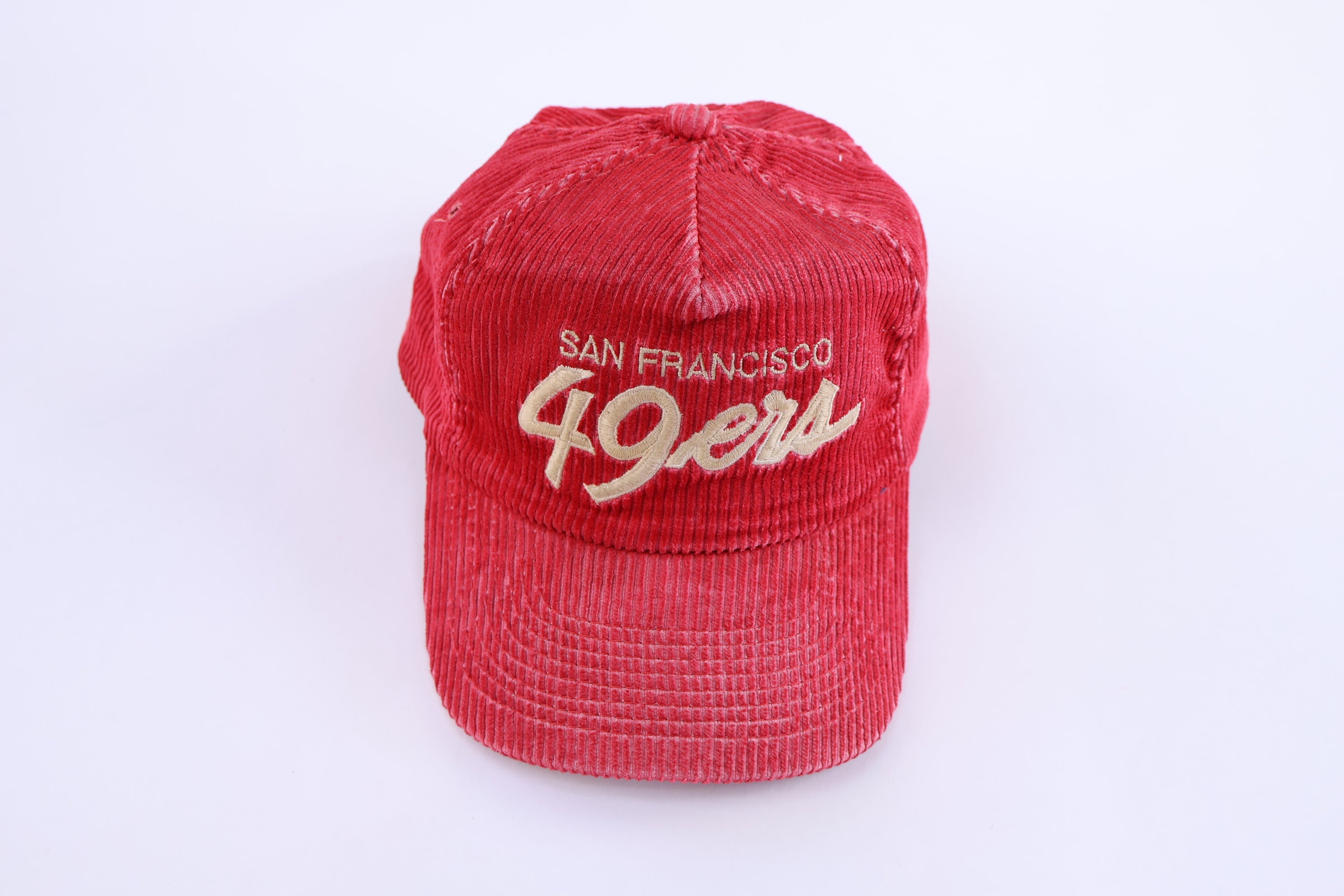 90's San Francisco 49ers Football Corduroy Snapback Hat