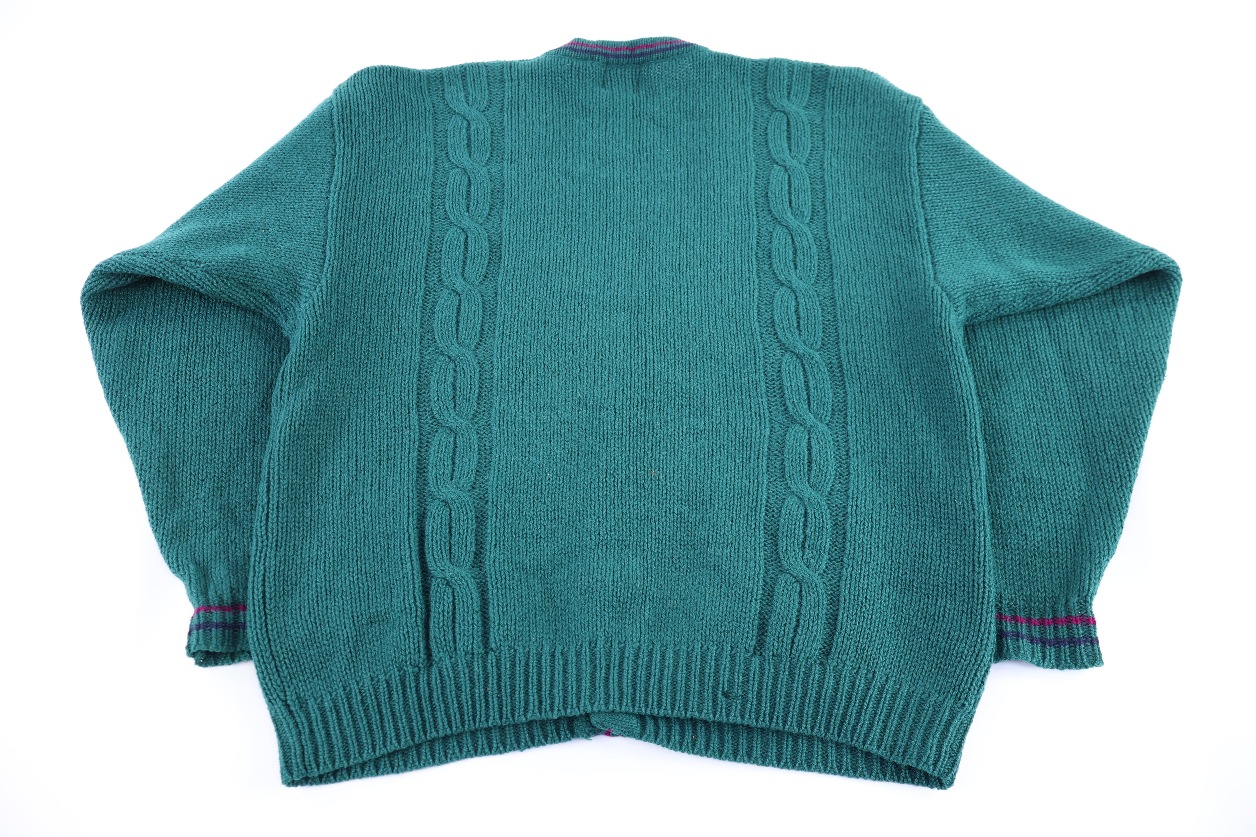 90's GAP Green Knit Cardigan Sweater