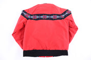90's David James Aztec Pattern Full Zip Jacket