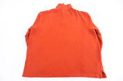 Polo by Ralph Lauren Embroidered Logo Orange Quarter Zip Sweater