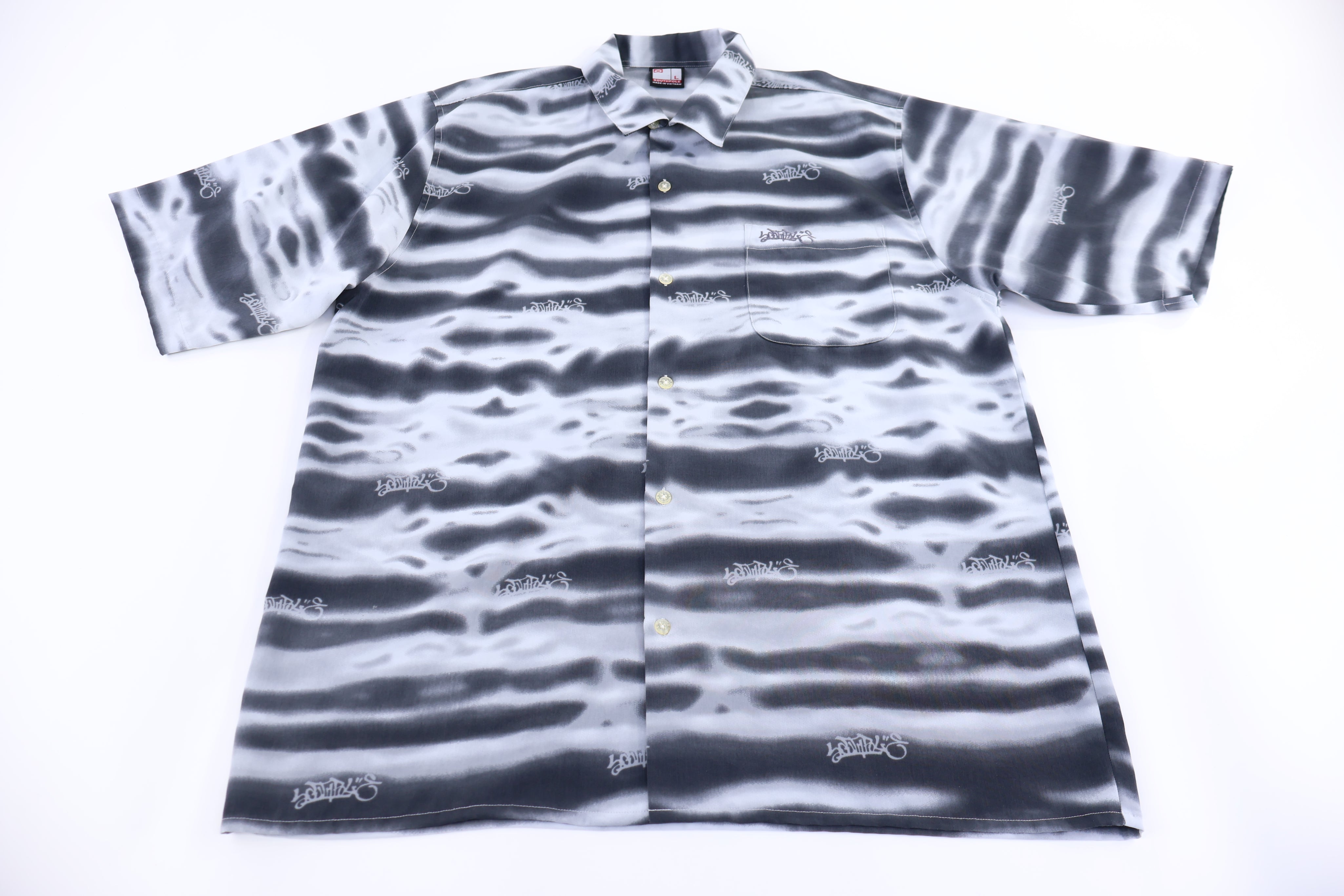 Y2K Southpole Waves Graphic Button Down