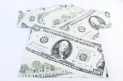 90's 100 Dollar Bill All Over Graphic T-shirt