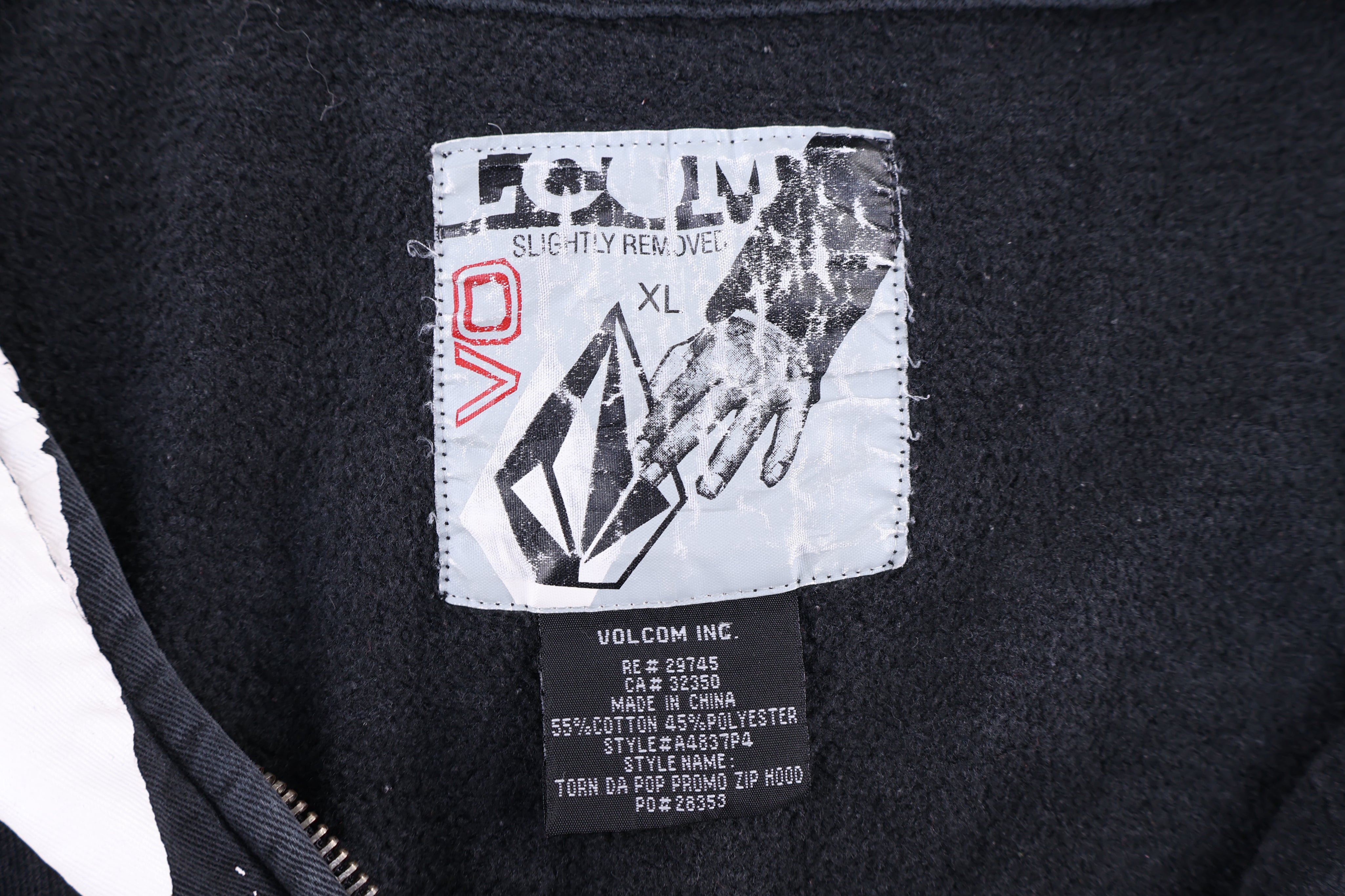 Vintage Volcom Logo Graphic Full Zip Jacket