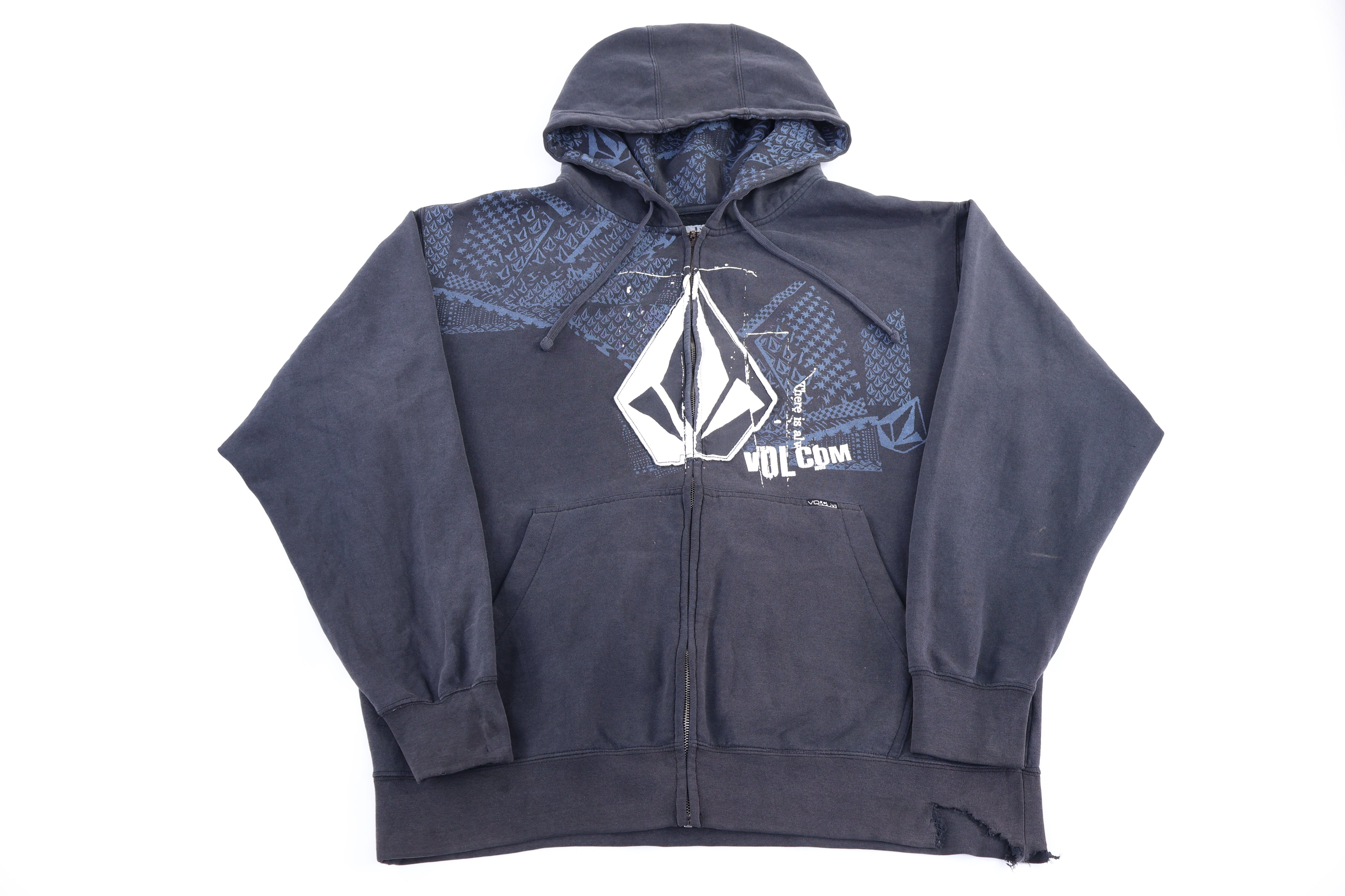 Vintage Volcom Logo Graphic Full Zip Jacket