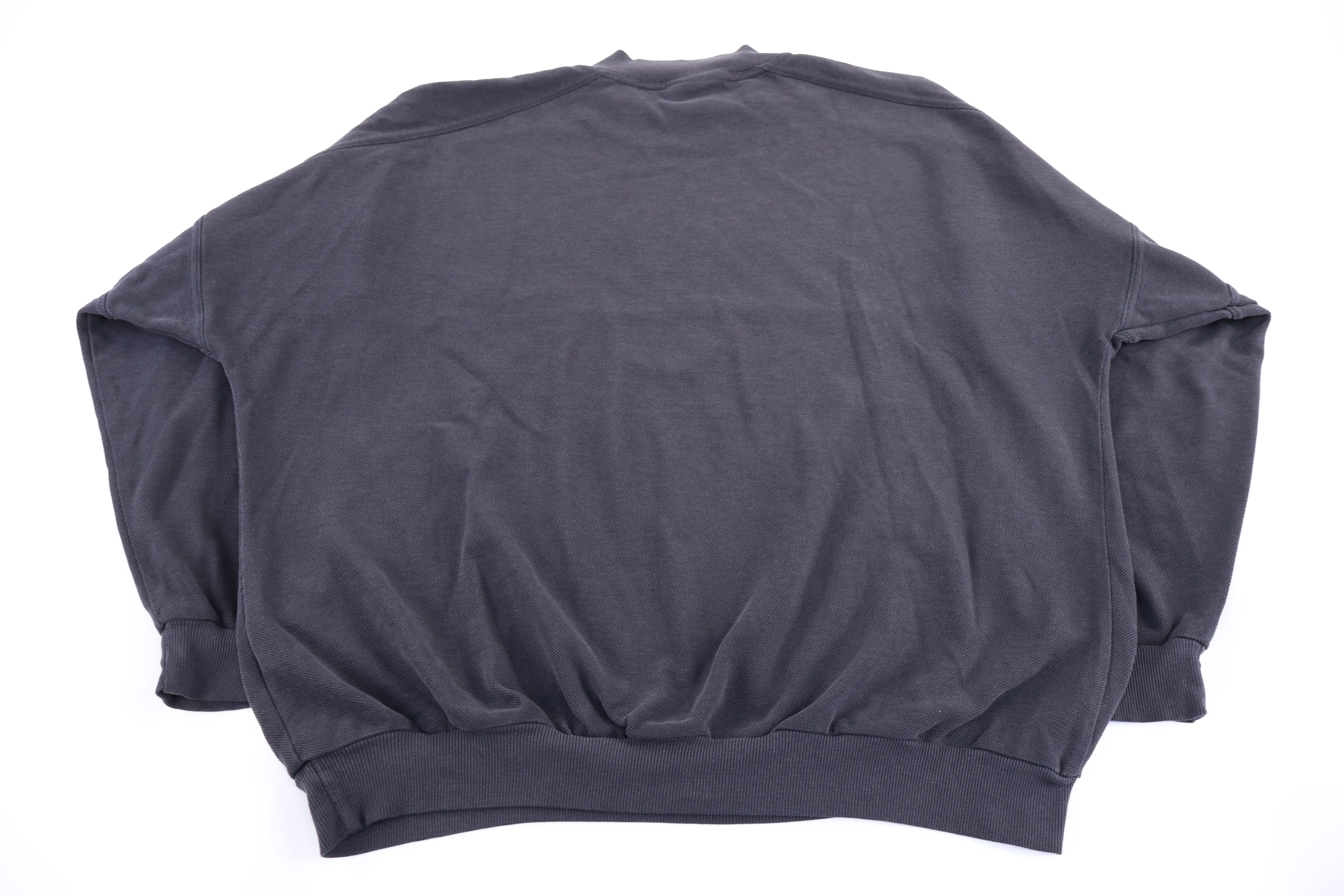 90's Adidas Embroidered Logo Black Sweatshirt