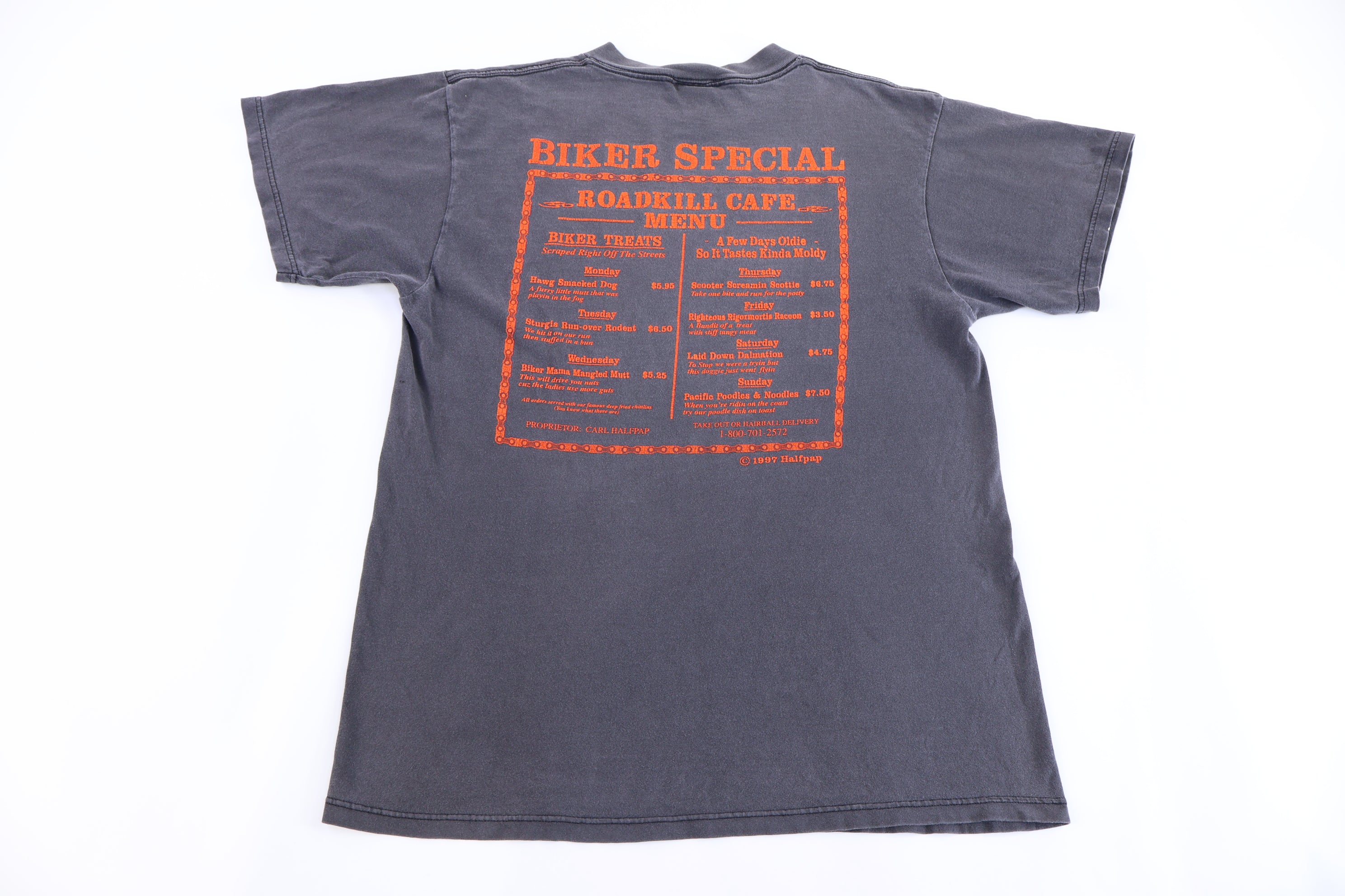 1997 Biker Roadkill Cafe T-shirt